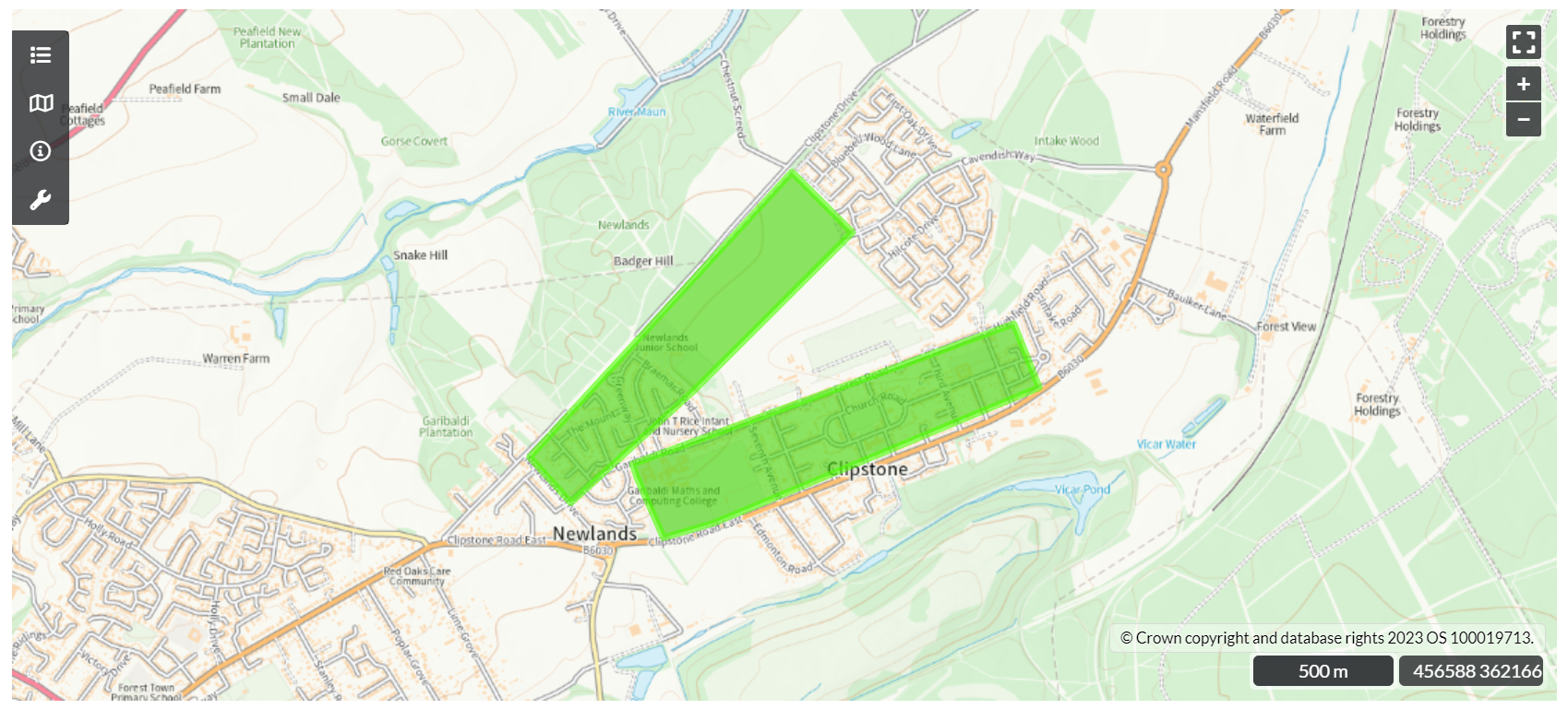 Map of Clipstone Camp