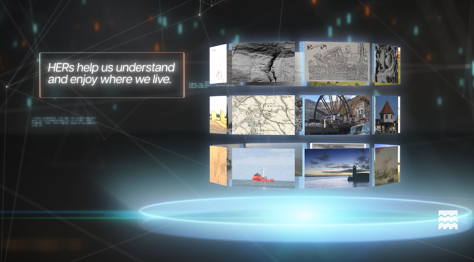 Photograph quoting 'HERs help us understand and enjoy where we live'