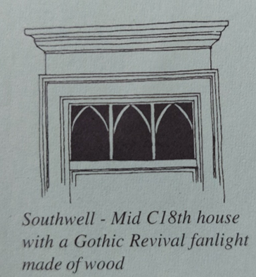 Diagram of a Gothic Revival fanlight