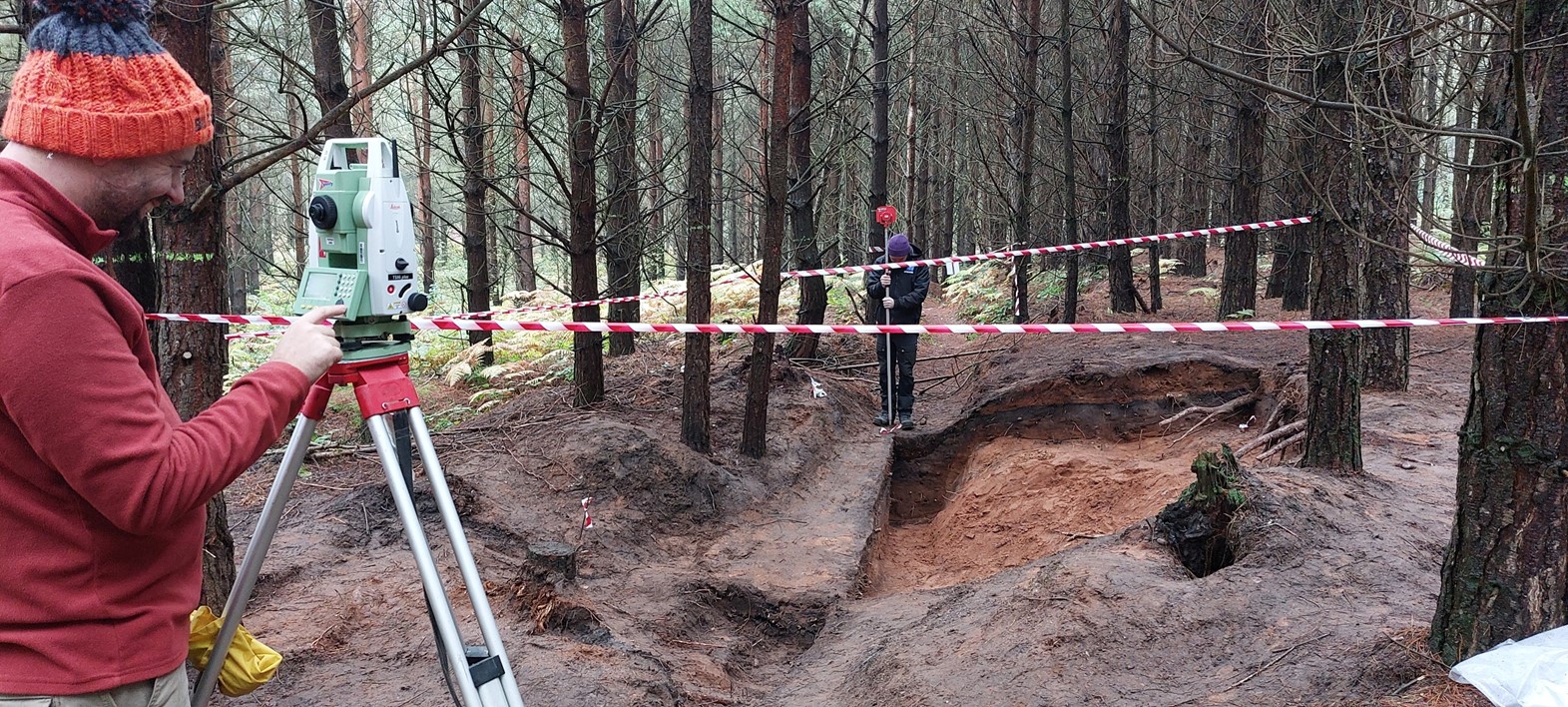 Photograph of excavations at Sherwood Pines